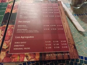 La Piettra Pizzas y Pastas Pimentel — foto